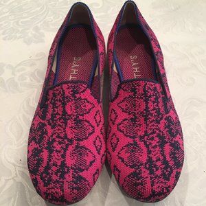 Rothy's Fuschia Snakeskin Loafer - SIze 9
